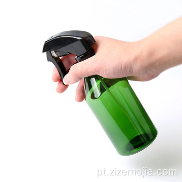 Garrafa de spray de bomba verde e cinza 300ml